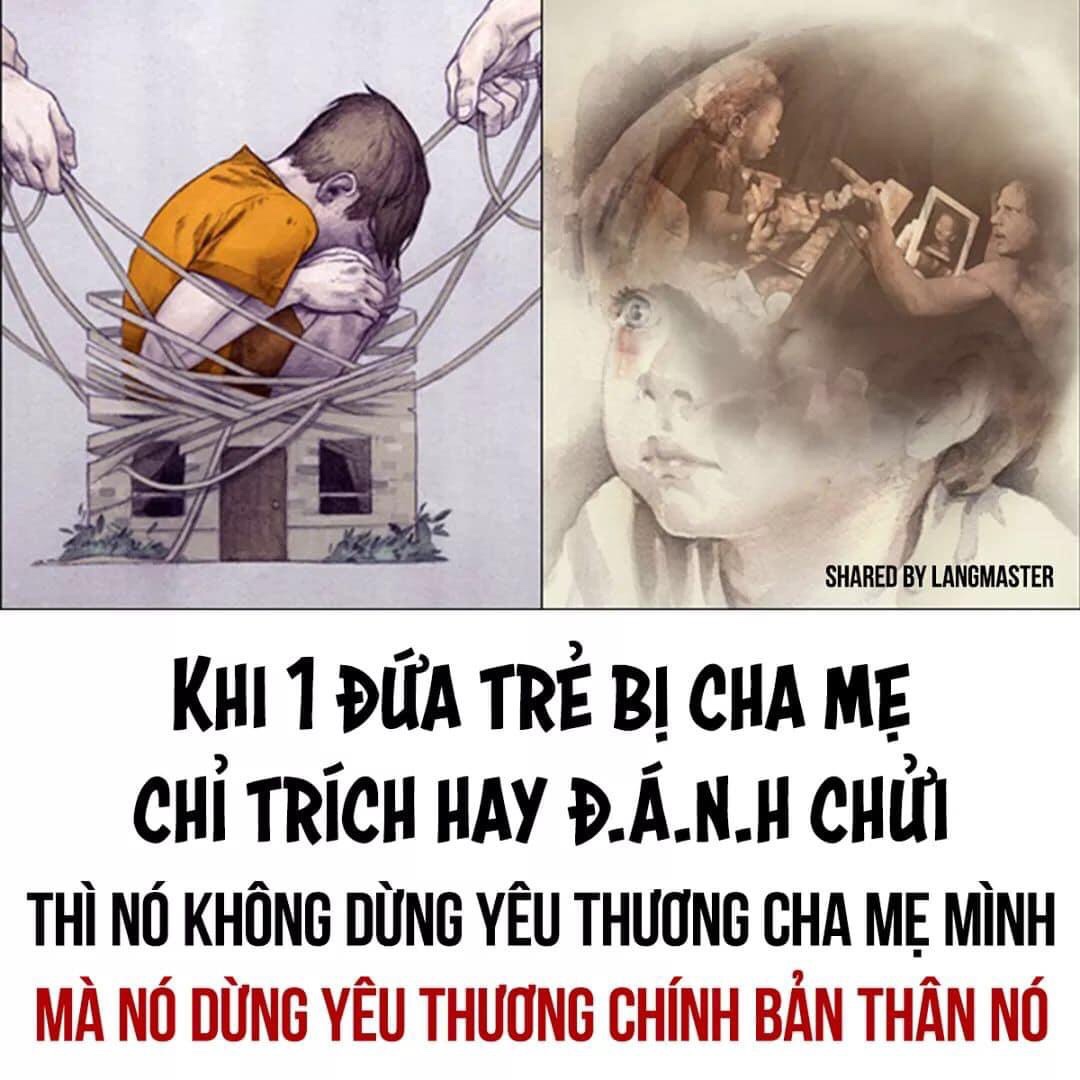 Đánh mắng và hậu quả đến bé khi trưởng thành